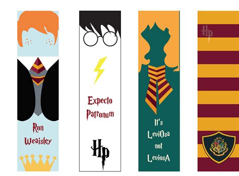Printable Bookmarks Harry Potter