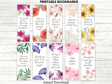 Printable Bookmarks Printable Fjoxbookmarks