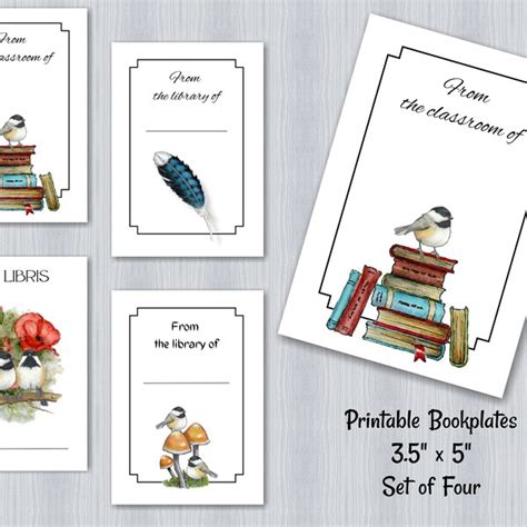 Printable Bookplates For Personal Library