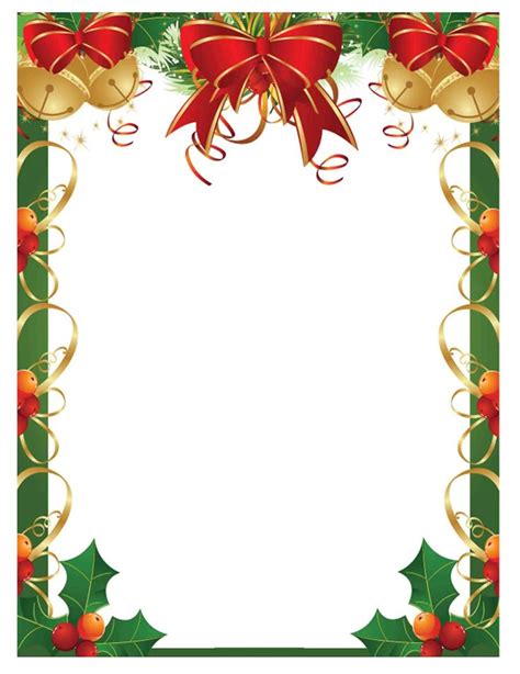 Printable Border Frames Christmas