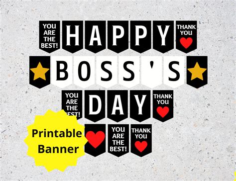 Printable Boss Day Ideas