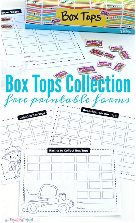 Printable Box Top Images