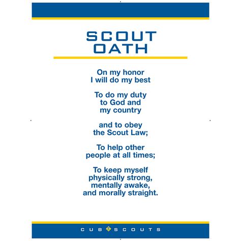 Printable Boy Scout Oath