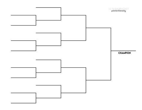 Printable Bracket For Twelve Teams
