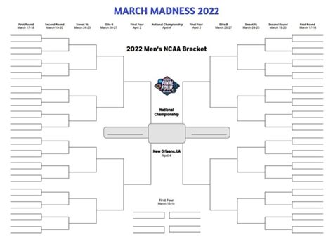 Printable Brackets From Cbs