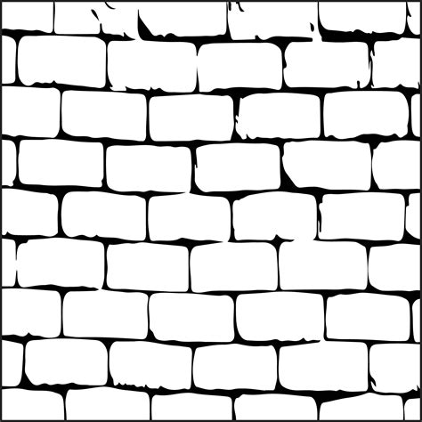 Printable Brick Pattern Black And White
