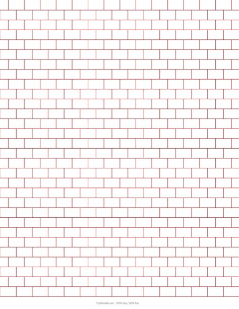 Printable Brick Stitch Graph Paper