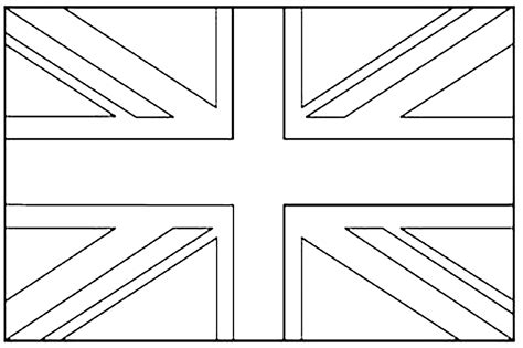 printable british flag coloring page