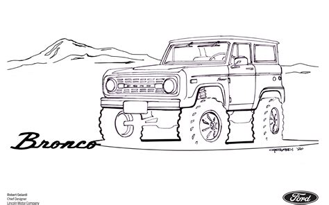 printable bronco coloring pages