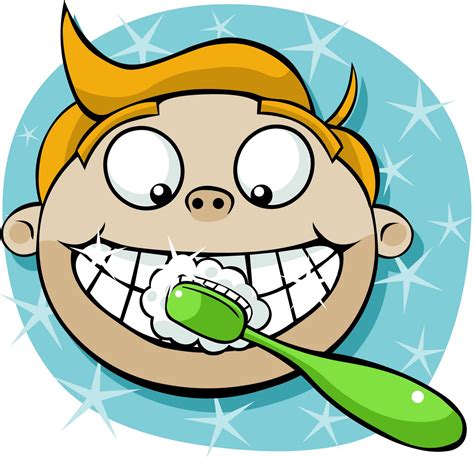 Printable Brush Teeth Clipart