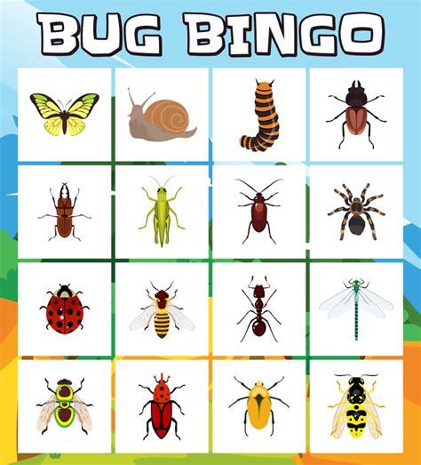 Printable Bug Go Game