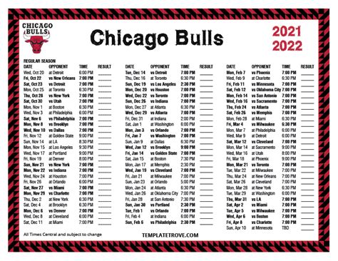 printable bulls schedule 2021 22