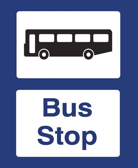 Printable Bus Stop Sign