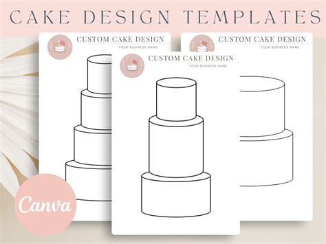 Printable Cake Design Templates