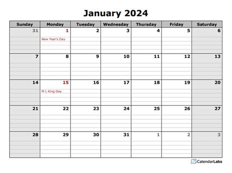 printable calendar 2024 monthly landscape