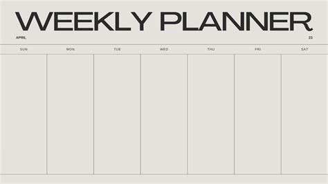 Printable Calendar For A Week