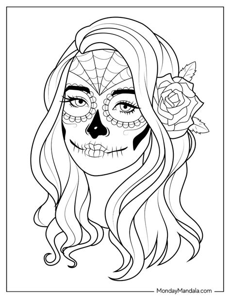 Printable Candy Skull Image