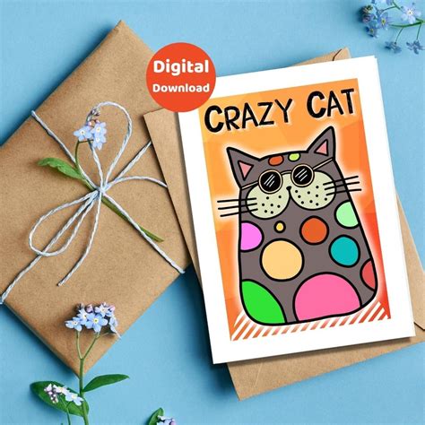 Printable Card For A Cat