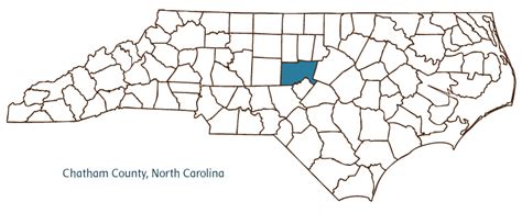 Printable Chatham County Nc Map
