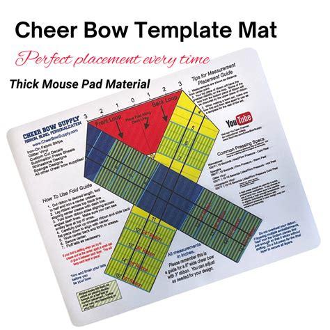 Printable Cheer Bow Template Mat Free