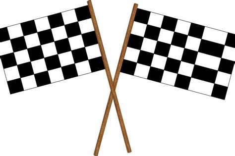 Printable Chequered Flag Page