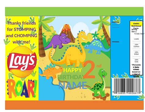 Printable Chip Bag Template Free