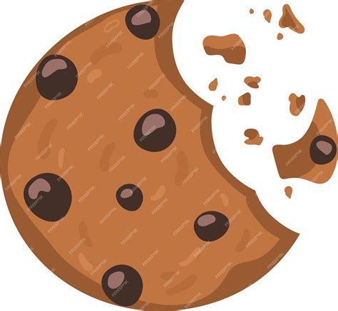 Printable Chocolate Chip Cookie With Bite