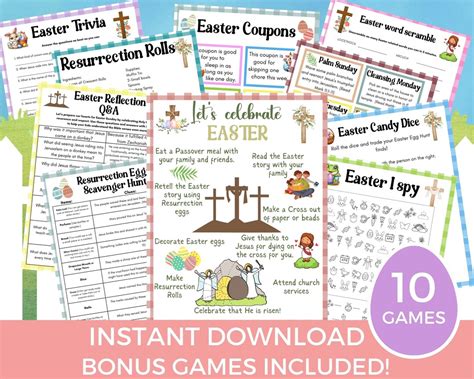 Printable Christ Centered Easter Trivia