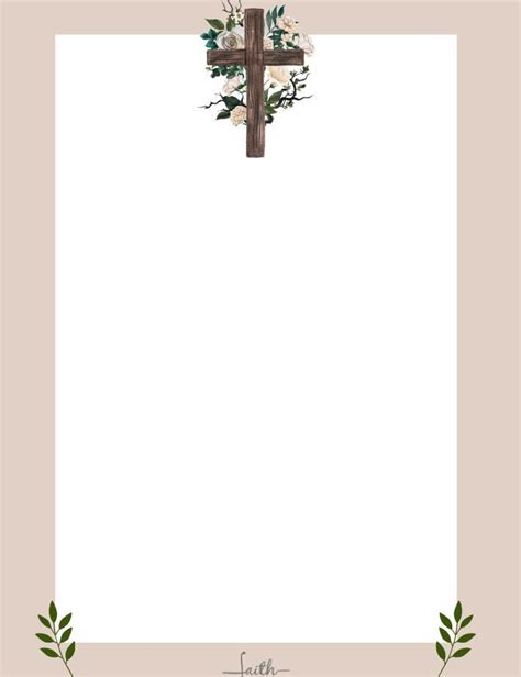 Printable Christian Border Paper