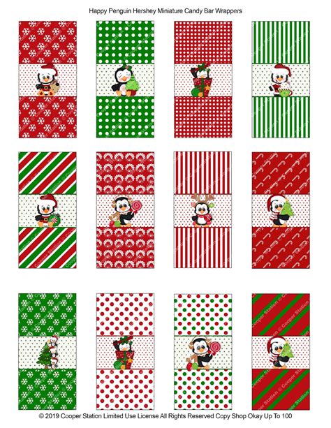 Printable Christmas Candy Labels