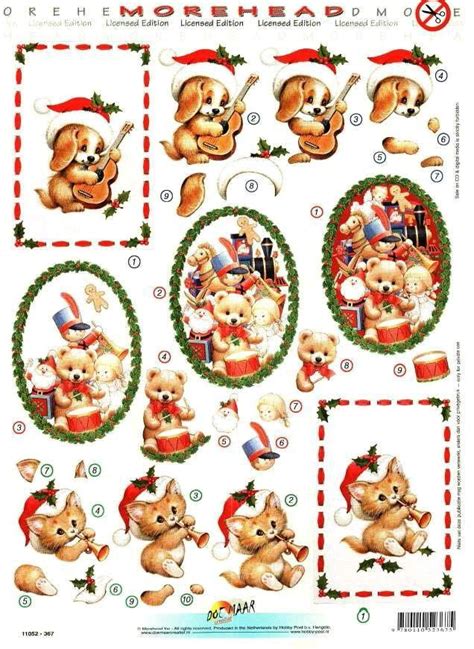 Printable Christmas Decoupage Sheets