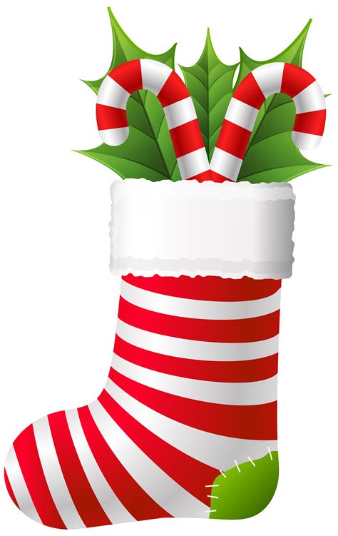 Printable Christmas Stocking Clipart