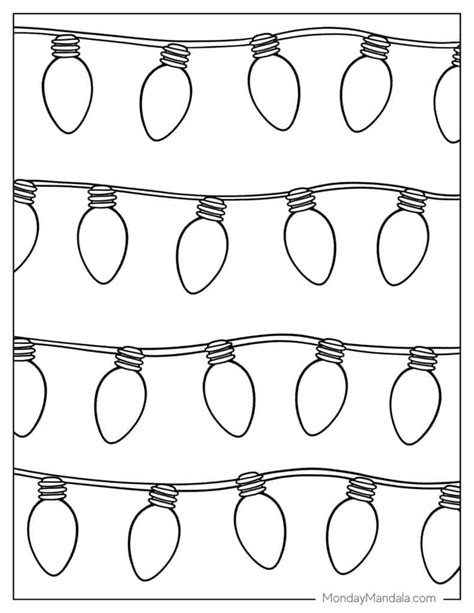 Printable Christmas Tree Lights