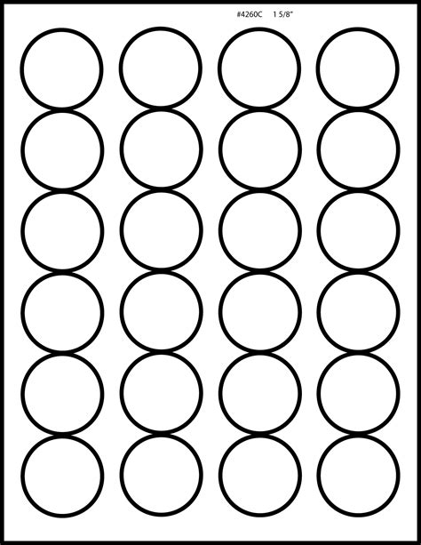 Printable Circle Labels Template