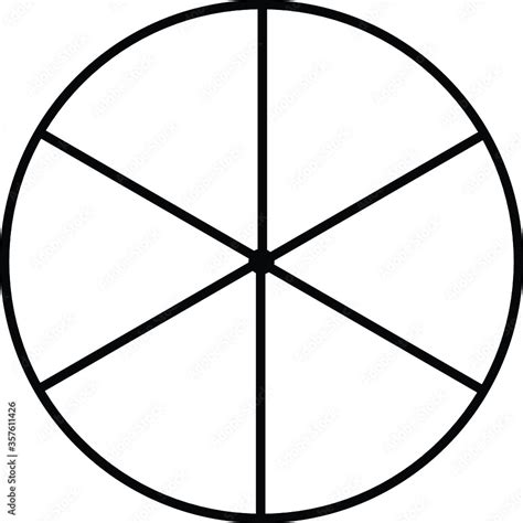 Printable Circle With Six Sections