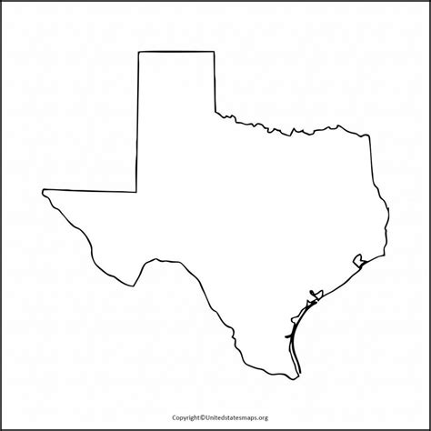 Printable Citites Of Texas Blank Map