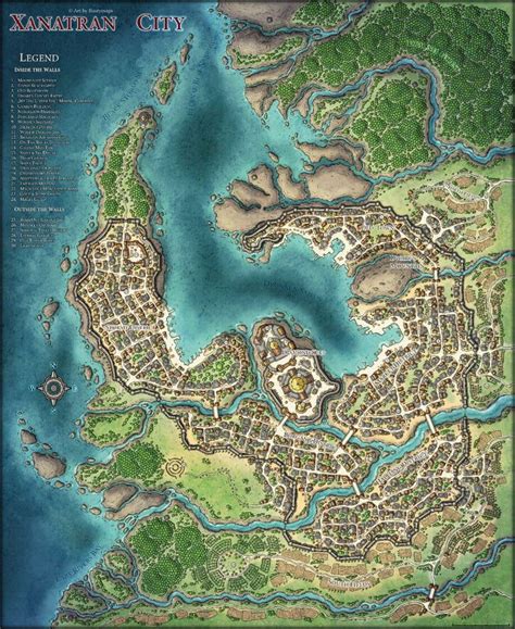Printable City Map D&D