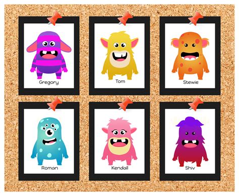 Printable Class Dojo Monsters