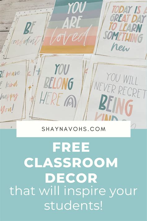 Printable Classroom Decor Free