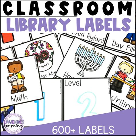 Printable Classroom Library Labels Free Editable