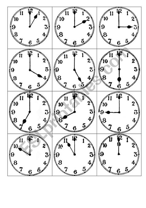 Printable Clock In Card