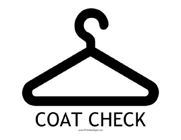 Printable Coat Check Tag Template