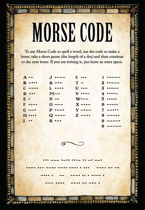 Printable Code Cracker Puzzles Morse