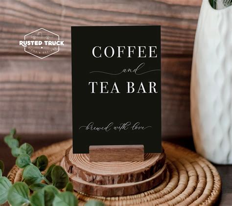 Printable Coffee Tea Sign