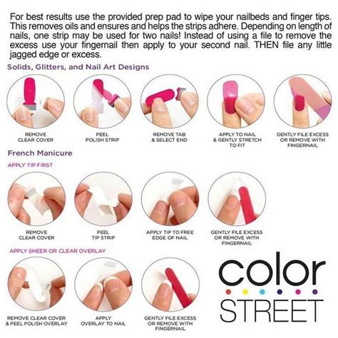 Printable Color Street Application Instructions