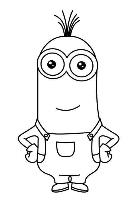 printable coloring minions printable template
