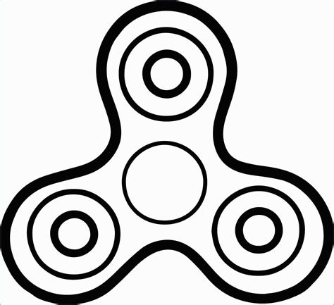 Printable Coloring Pages Fidget Spinner