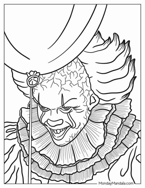 Printable Coloring Pages Horror