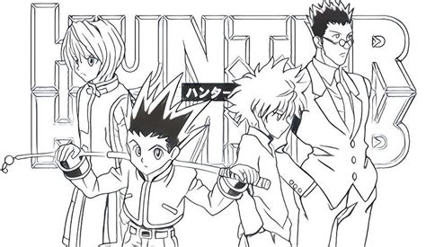 printable coloring pages hxh