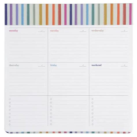 Printable Comparable To Erin Condren Weekly Deluxe Schedule Pad